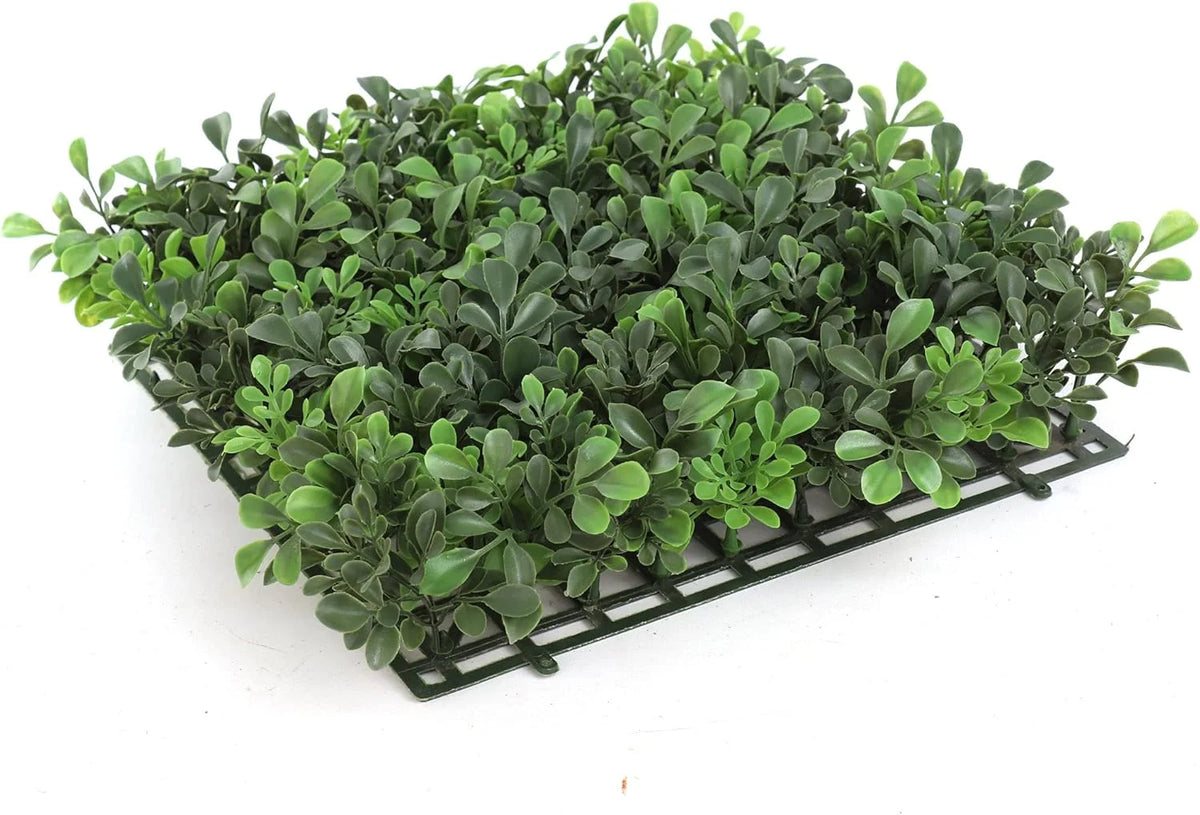 Lupita's Flower Shop Artificial Boxwood Square Panels 12 Pack, 12" x 12"