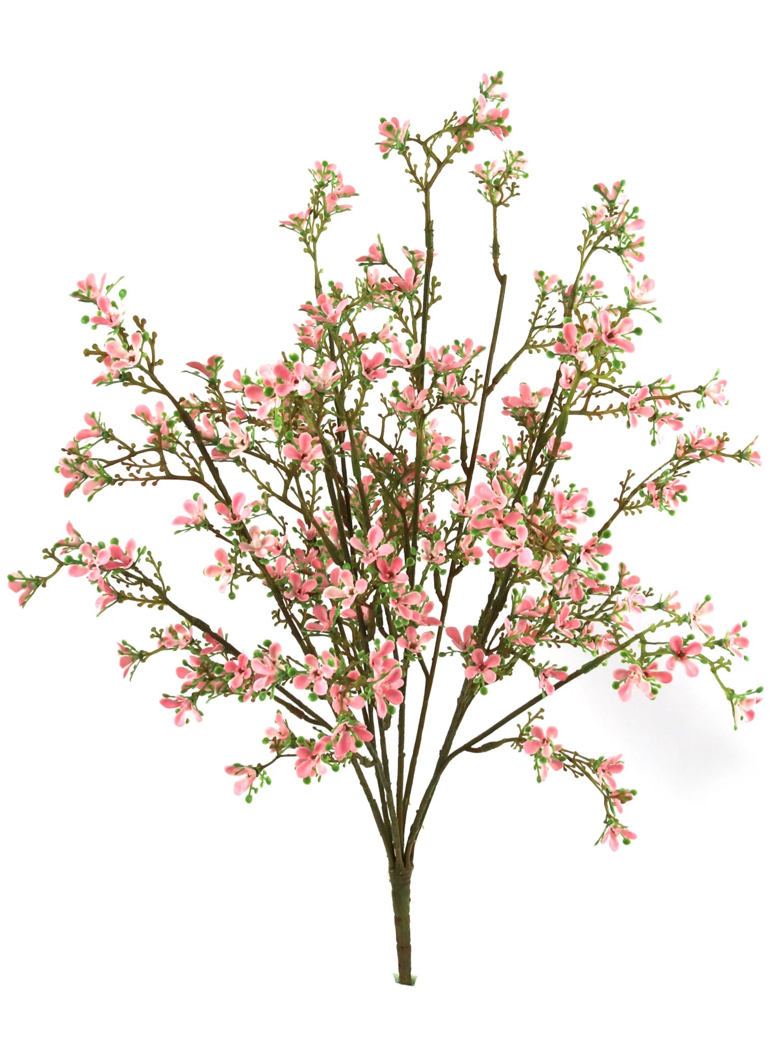 21.5 Inch Mini Artificial Flower Bush Plastic Faux Accent Multiple Colors