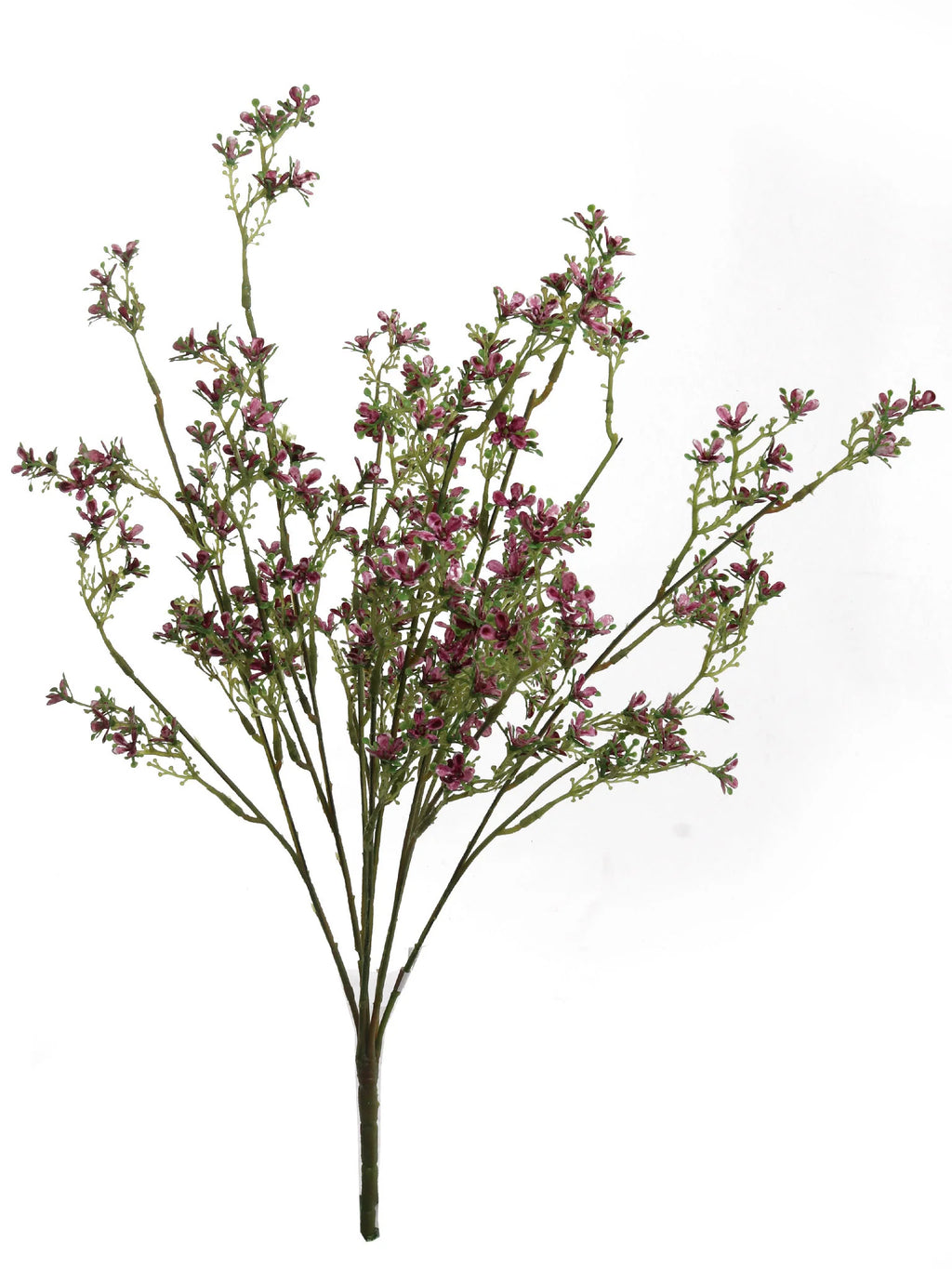 21.5 Inch Mini Artificial Flower Bush Plastic Faux Accent Multiple Colors