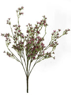 21.5 Inch Mini Artificial Flower Bush Plastic Faux Accent Multiple Colors