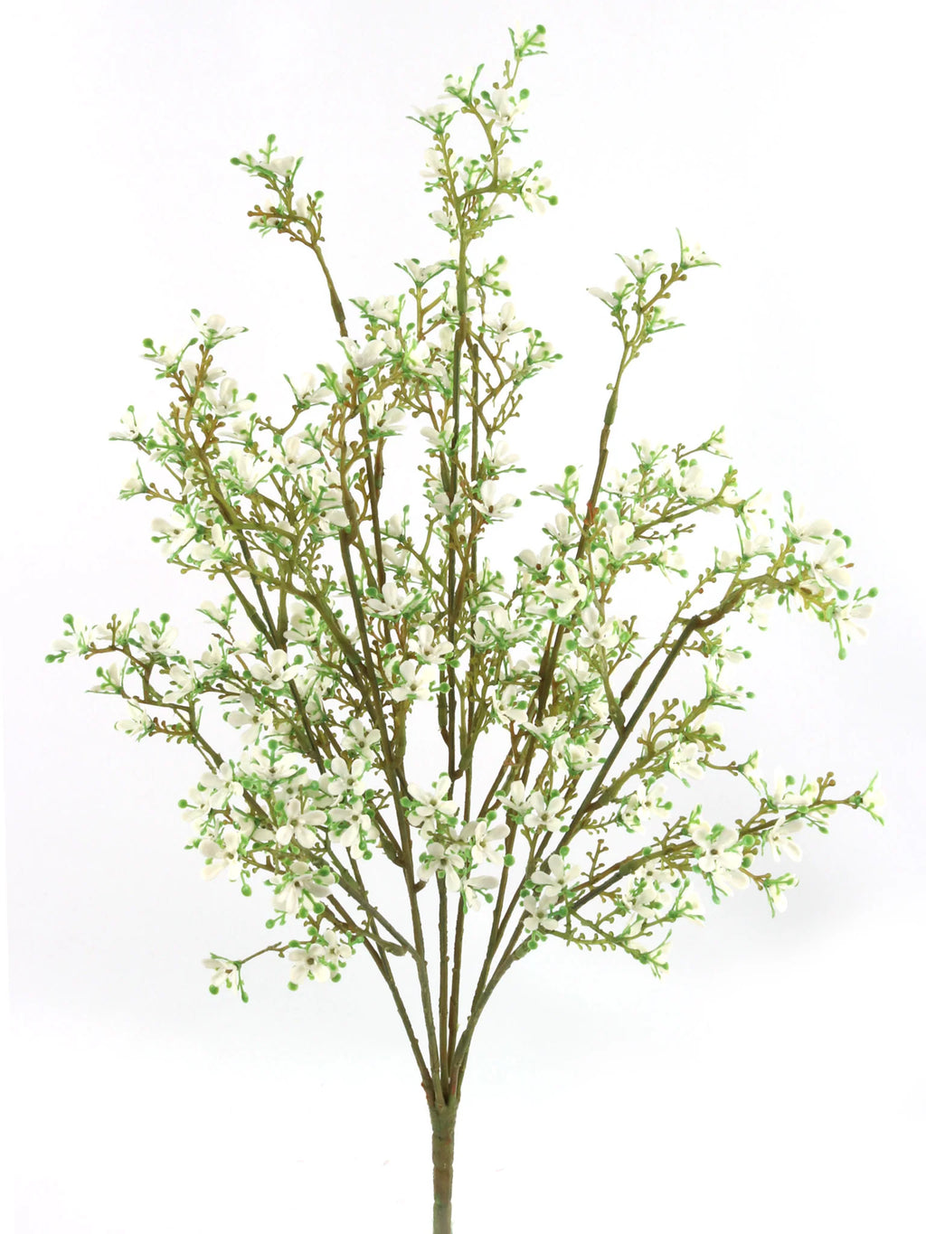 21.5 Inch Mini Artificial Flower Bush Plastic Faux Accent Multiple Colors