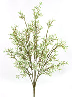 21.5 Inch Mini Artificial Flower Bush Plastic Faux Accent Multiple Colors