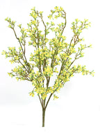 21.5 Inch Mini Artificial Flower Bush Plastic Faux Accent Multiple Colors