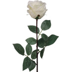 30 Inch White Silk Rose Bud Elegant Faux Flower Wedding Home Décor