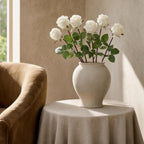 30 Inch White Silk Rose Bud Elegant Faux Flower Wedding Home Décor