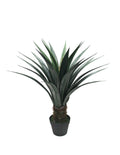 Artificial agave plant in pot 31.5 inch side view