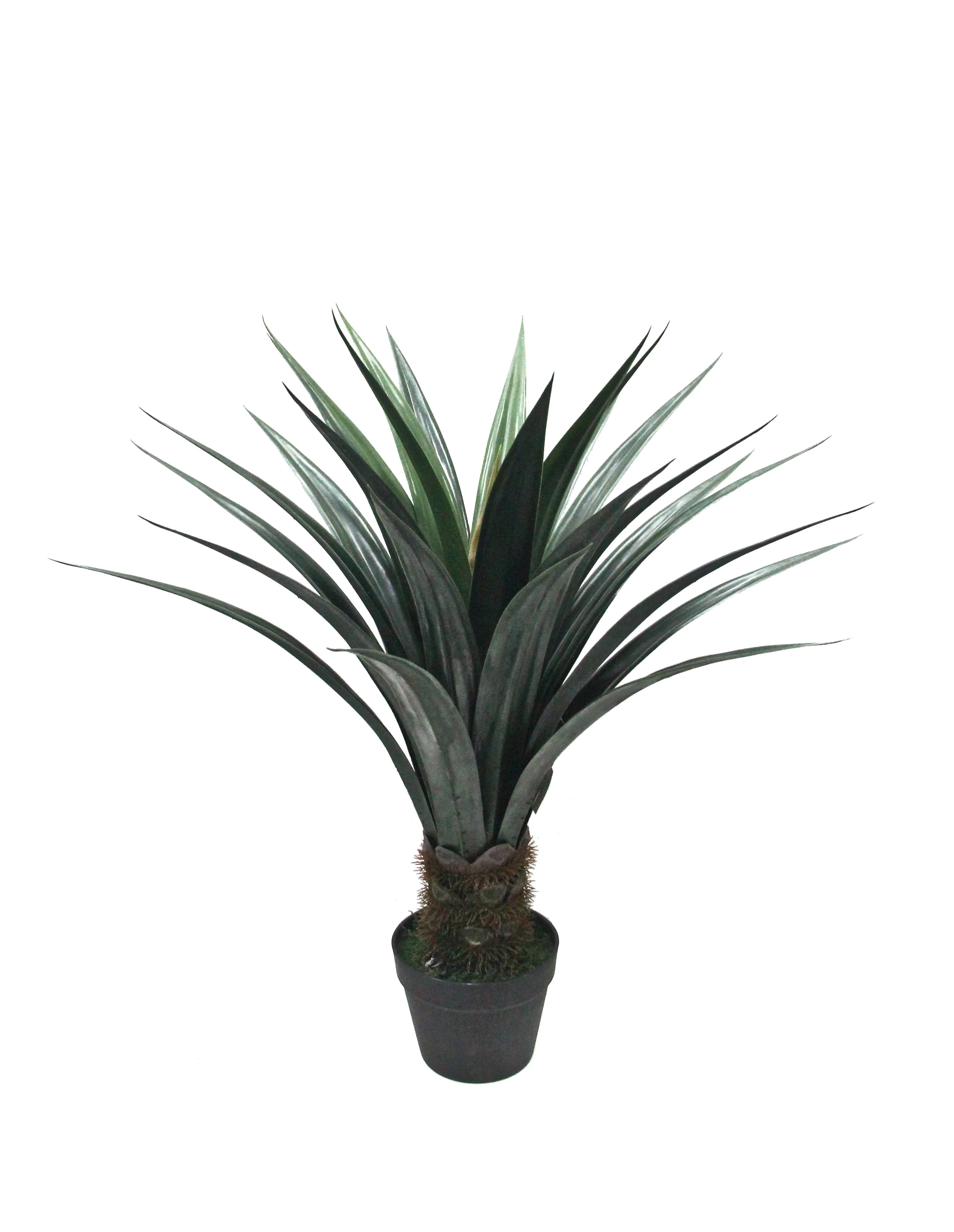 Artificial agave plant in pot 31.5 inch side view