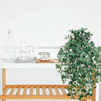 Artificial ivy plant hanging detail view