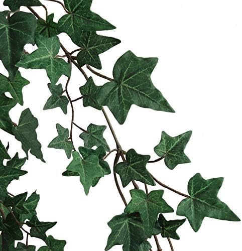 Faux ivy hanging plant lifestyle display