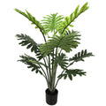 Artificial Philo Selloum Plant in Pot 40 Inch Tropical Indoor Greenery