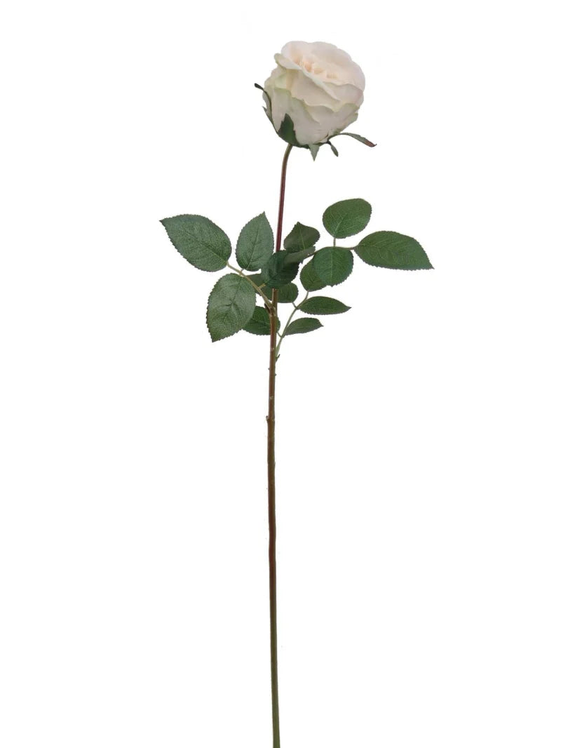 Champagne Faux Rose Bud 30 Inch Artificial Flower Wedding Home Décor