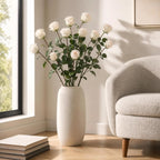 Champagne Faux Rose Bud 30 Inch Artificial Flower Wedding Home Décor
