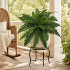 Faux Boston Fern Plant 28 Inch side angle view